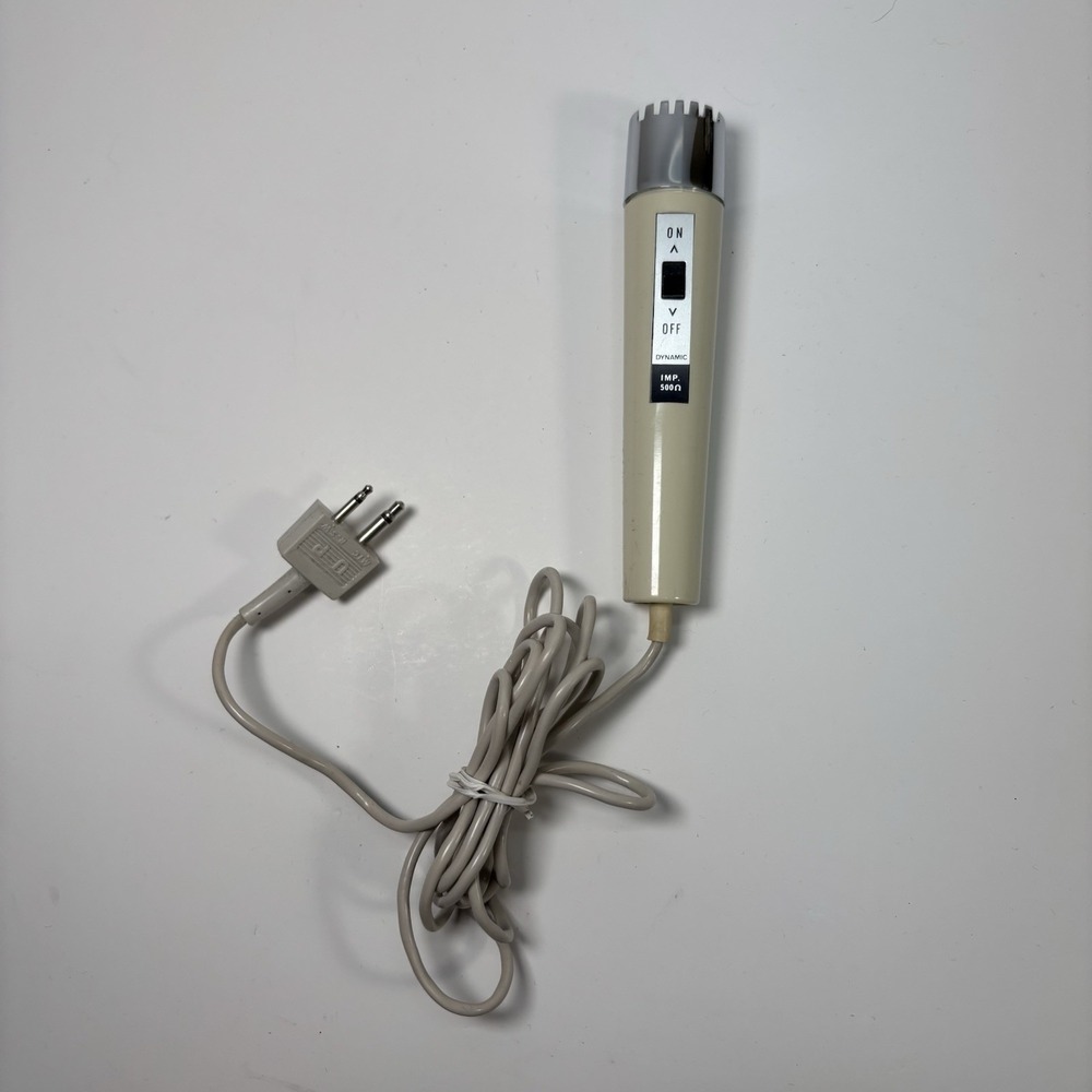 Vintage Lloyds Dynamic Microphone IMP 500 2 Prong Plug Retro Audio